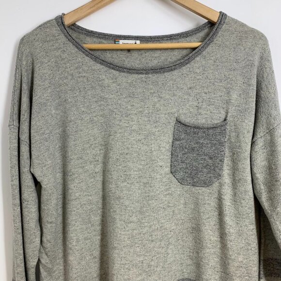 Smartwool Women's Akamina Pocket Two-Tone Gray Wool Blend Sweater Size‎ M - Picture 4 of 10